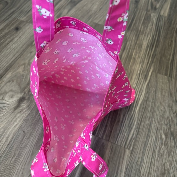Pink Floral Tote Bag - Picture 3 of 3